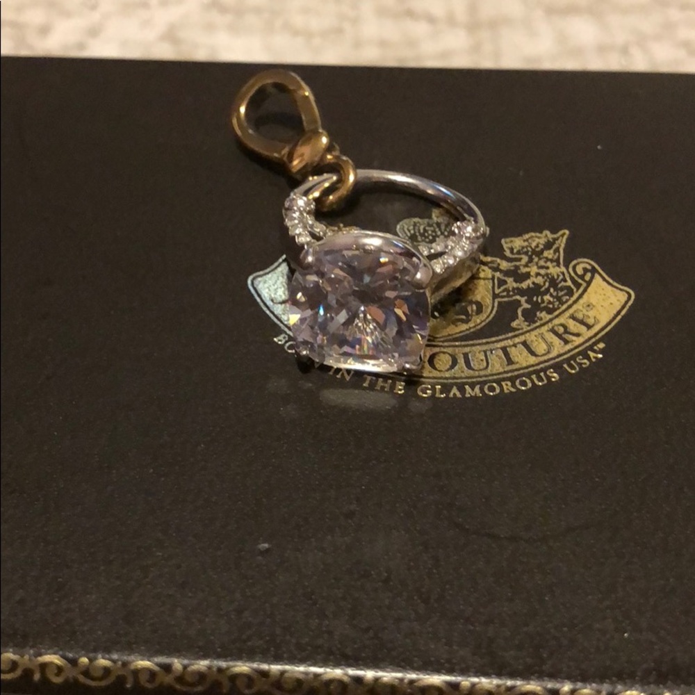 Juicy Couture Silver Engagement ring charm